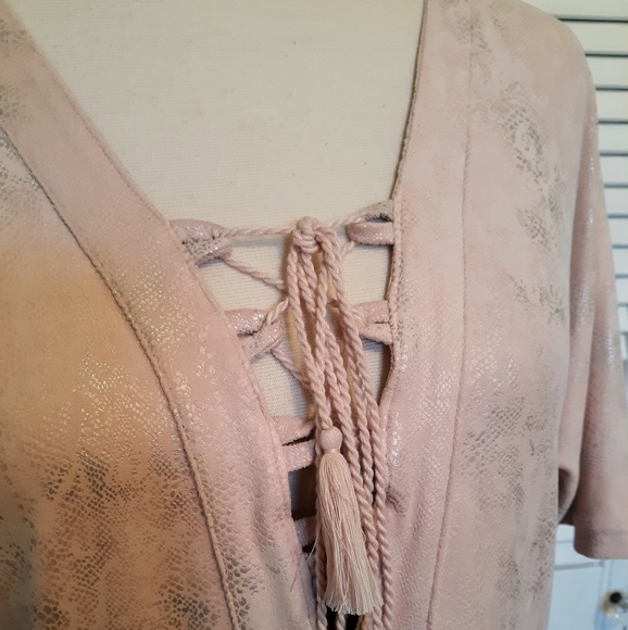 Uncle Frank vegan suede boho dress small *C5 - Picture 5 of 7